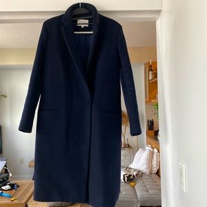 Claudi Pierlot coat - 90% wool / 10% cashmere - navy blue